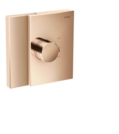 AXOR-HG-AXOR-Edge-Thermostat-HighFlow-Unterputz-Polished-Red-Gold-46740300 gallery number 1